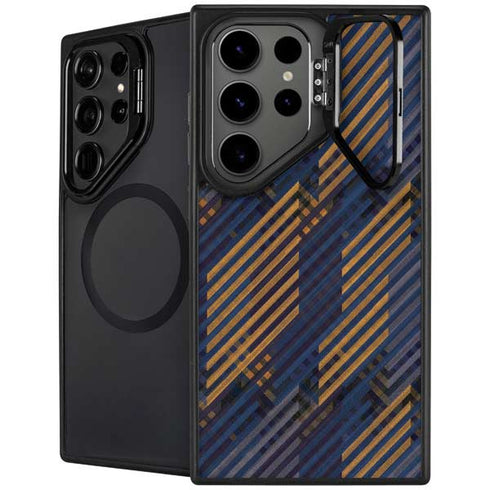 Retro Fall Pattern Galaxy S25 Ultra Kickstand Case